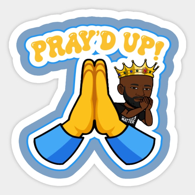 Pray'd Up Emoji Sticker by sproutcustomapparel@gmail.com